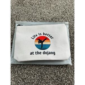 NEW Life is better at the dojang makeup bag